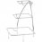 Этажерка 3-х ярусная для квадр. Тарелок L 37 APS 03080604 Этажерка 3-х ярусная для квадр. Тарелок L 37 APS 03080604