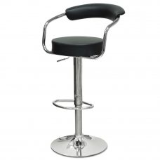 Барный стул Barneo N-91 Orion черная кожа Барный стул Barneo N-91 Orion черная кожа