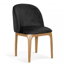 Стул Atreve grace, черный, ножки дуб, BL19 Стул Atreve grace, черный, ножки дуб, BL19