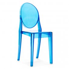 Стул Victoria Ghost Синий, пластиковый Стул Victoria Ghost Синий, пластиковый