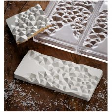 Форма д/шок. 'Chocolate Bar Fragment' 155х77мм h10мм, 100гр, 3 ячейки, п/к PC5004, (коробка 2 шт.)