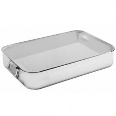 Лоток для жарки 60х40см h10см, с ручками, нержавеющая сталь сатинированная 50900360