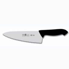 Нож поварской 'Шеф' 25см с волнистой кромкой, черный HORECA PRIME 28100.HR60000.250