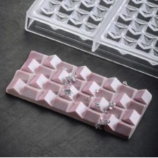 Форма д/шок. 'Chocolate Bar Pixie' 154х77мм h11мм, 100гр, 3 ячейки, п/к PC5012FR