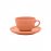 Пара чайная FLAT Shape APRICOT (чашка 200мл и блюдце 14см) Oxford 136080, AO04-1A03, (коробка 15 шт.)