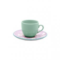 Пара чайная COUP COLORE (чашка 220мл и блюдце 16см) Oxford 126863, ED02-4689, (коробка 10 шт.)