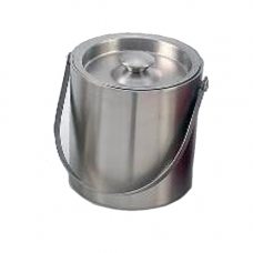 Ведро для льда d15см h15см 1,7л, с крышкой, двойные стенки, нержавеющая сталь IBD35, (коробка 3 шт.)