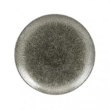 Тарелка мелкая 26см, без борта, цвет Raku Quartz Black, Studio Prints RKBQEV101