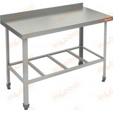 Стол пристенный с бортом с полкой решеткой HICOLD НСО-11/6Б ЭЦ Стол пристенный с бортом с полкой решеткой HICOLD НСО-11/6Б ЭЦ