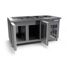 Салат-бар СОБ/Б 1400*480*910 без внутреннего объема (панировочная станция) Салат-бар СОБ/Б 1400*480*910 без внутреннего объема (панировочная станция)