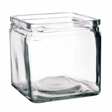 Банка квадратная 250мл без крышки KM, (коробка 14 шт.)