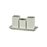 НАБОР для специй 3пр. Chan Wave Quadro ivory LQ-QSP0002/2, LQ-QX0004, (коробка 11 шт.)