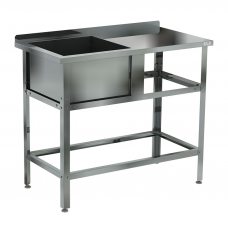 Ванна моечная односекционная с рабочей поверхностью сварная КОБОР ВМСБР/1-120/60 Л/П Ванна моечная односекционная с рабочей поверхностью сварная КОБОР ВМСБР/1-120/60 Л/П