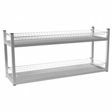 Стеллаж для стаканов СТАНДАРТ СКСН-2КС сетки хром., каркас нерж., 895х270х400 мм