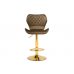 Барный стул Porch cappuccino / gold