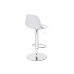 Барный стул Soft white / chrome