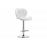 Барный стул Trio white / chrome Барный стул Trio white / chrome