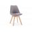 Деревянный стул Bonuss light gray / wood