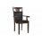 Кресло Luiza dirty oak / dark brown