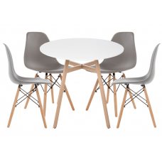 Обеденная группа Гуанора 80 gray / white / wood