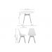 Обеденная группа Номиа 80 white / wood Обеденная группа Номиа 80 white / wood
