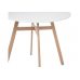 Обеденная группа Номиа 80 white / wood Обеденная группа Номиа 80 white / wood