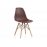 Пластиковый стул Eames PC-015 brown, (коробка 4 шт.)