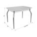 Стеклянный стол Танго белый / белый Стеклянный стол Танго белый / белый