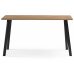 Стол Тринити Лофт 120х60х75 25 мм дуб вотан / матовый черный Стол Тринити Лофт 120х60х75 25 мм дуб вотан / матовый черный