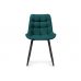 Стул на металлокаркасе Челси велюр морская волна / черный Стул на металлокаркасе Челси велюр морская волна / черный