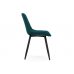 Стул на металлокаркасе Челси велюр морская волна / черный Стул на металлокаркасе Челси велюр морская волна / черный