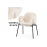 Стул на металлокаркасе Kalipso white / black