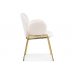 Стул на металлокаркасе Kalipso white / gold