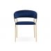 Стул на металлокаркасе Kamelia 1 dark blue / gold
