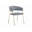 Стул на металлокаркасе Kamelia 1 gray / gold Стул на металлокаркасе Kamelia 1 gray / gold