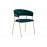 Стул на металлокаркасе Kamelia 1 green / gold Стул на металлокаркасе Kamelia 1 green / gold