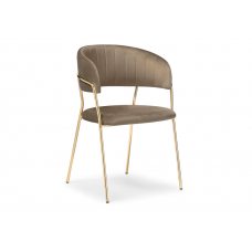Стул на металлокаркасе Kamelia cappuccino / gold Стул на металлокаркасе Kamelia cappuccino / gold