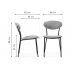 Стул на металлокаркасе Корсе светло-серый/ черный глянец Стул на металлокаркасе Корсе светло-серый/ черный глянец