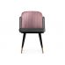 Стул на металлокаркасе Penelopa dark gray / pink / black / gold Стул на металлокаркасе Penelopa dark gray / pink / black / gold