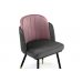 Стул на металлокаркасе Penelopa dark gray / pink / black / gold Стул на металлокаркасе Penelopa dark gray / pink / black / gold